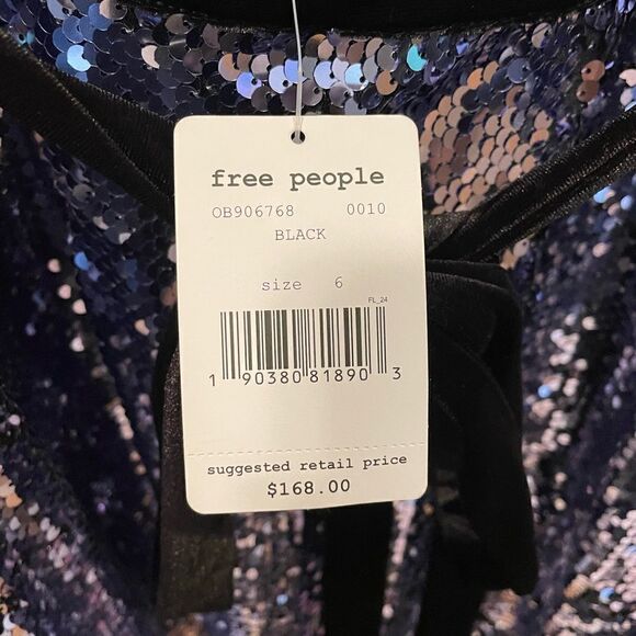 Free People Purple Sequin Siren Dress NWT - Picture 12 of 16